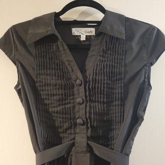 Orb Sheer Black Blouse - Picture 2 of 10